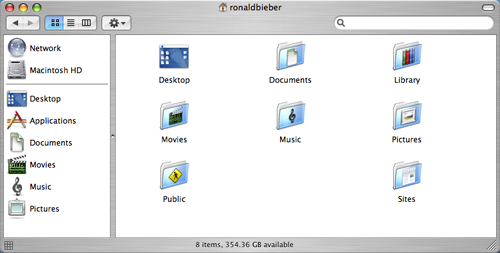 Screenshot from MacOS X 10.4 (Tiger)