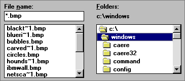 Windows 3.1 File Dialog
