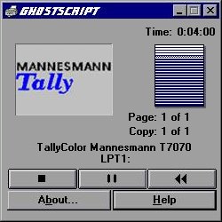 Mannesman Tally Printer/VCR combo