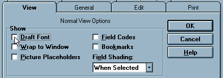 Word 6.0's Optional Rules