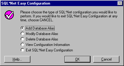 SQL*Net Easy Configuration Utility