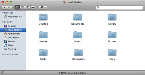 Screenshot from MacOS X 10.5 (Leopard)